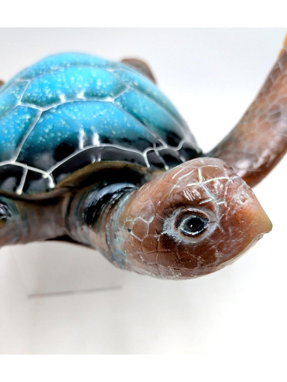 Design Toscano Blue Turquoise Aqua Sea Turtle Medium - Polyresin - 12" x 7" NEW - Picture 8 of 15